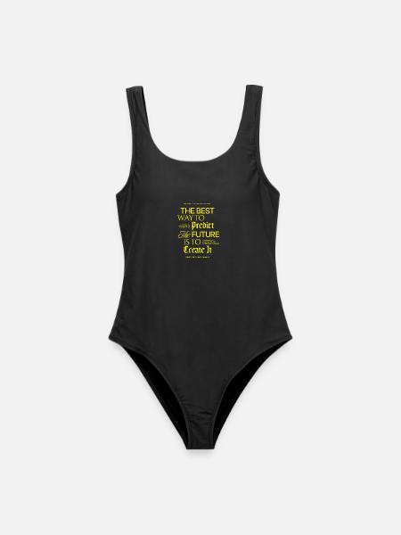 The Best Way to Predict the Future Design - Frauen Badeanzug - Schwarz