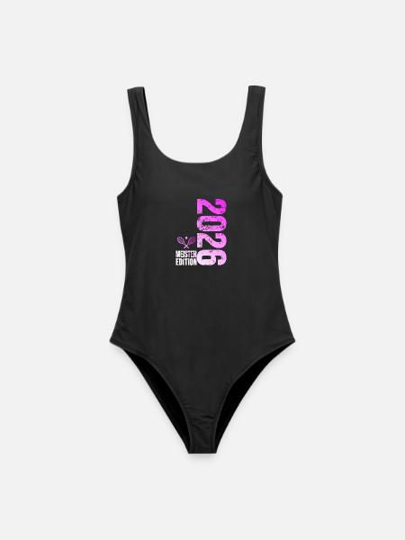 Tennis Meister Edition 2026 pink - Frauen Badeanzug - Schwarz