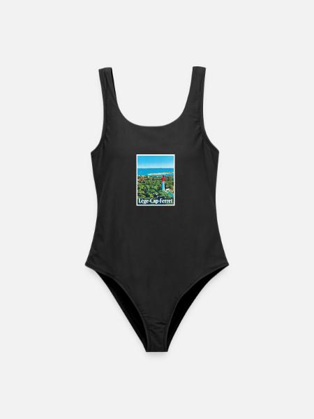 Leuchtturm Lège-Cap-Ferret Retro - Frauen Badeanzug - Schwarz