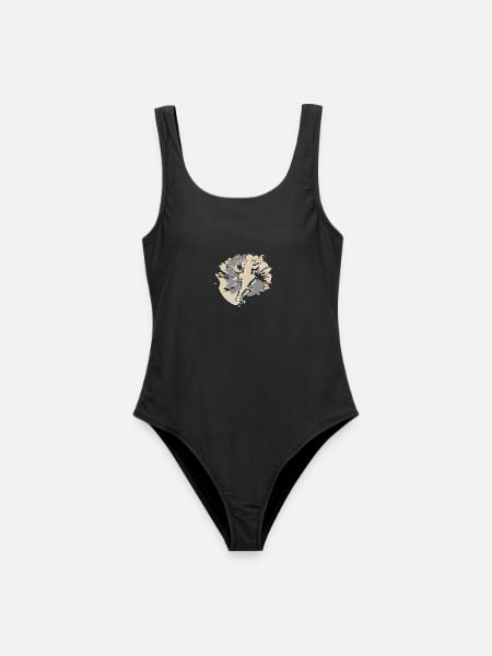 Valentine's Day climbing for men - Women's Swimsuit - black