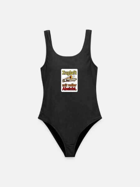 Lustiges Posaunist T-Shirt - Posaune Humor - Frauen Badeanzug - Schwarz