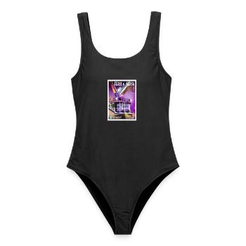 NERJA-MESSEPLAKAT - Frauen Badeanzug - Schwarz - Vorne - AI Model Female 172 light (172cm)