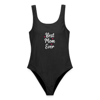 Best Mom Ever - Women's Swimsuit - black - Front - AI Model Female 172 light (172cm)