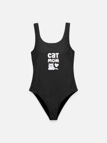 Katze Katzen - Frauen Badeanzug - Schwarz