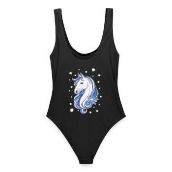Cheval avec des étoiles - Maillot de bain femme - noir - Dos - AI Model Female 172 light (172cm)