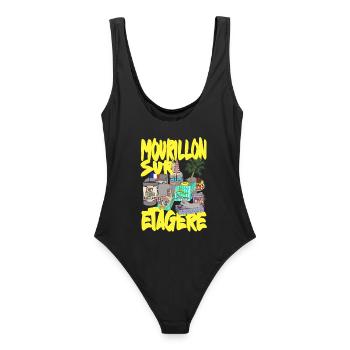 Mourillon on the shelf Toulon - Women's Swimsuit - black - Back - AI Model Female 172 light (172cm)