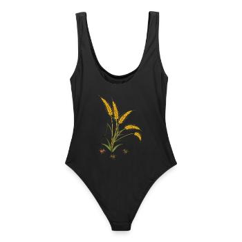 Épis de maïs avec fourmis - Maillot de bain femme - noir - Dos - AI Model Female 172 light (172cm)