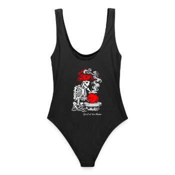 The Spirit of the Maker – skeleton Craft Design - Maillot de bain femme - noir - Dos - AI Model Female 172 light (172cm)