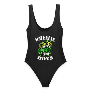 Wheelie - Maillot de bain femme - noir - Dos - AI Model Female 172 light (172cm)