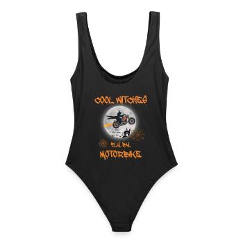 Sorcières cool Motobike - Bike Chopper - Maillot de bain femme - noir - Dos - AI Model Female 172 light (172cm)