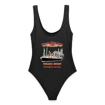 FANTOME DU TITANIC A NEW YORK L. RUNEMBERG © Adagp - Maillot de bain femme - noir - Dos - AI Model Female 172 light (172cm)