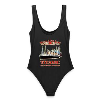 LE FANTOME DU TITANIC A NEW YORK RUNEMBERG Adagp © - Maillot de bain femme - noir - Dos - AI Model Female 172 light (172cm)