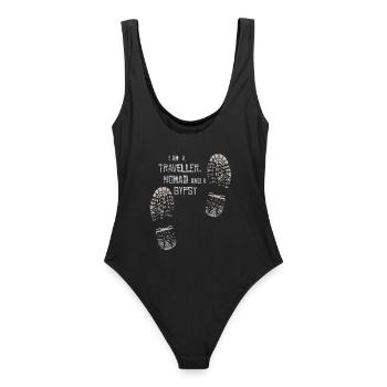 Geschenk-T-Shirts und personalisierte Gadgets - Frauen Badeanzug - Schwarz - Hinten - AI Model Female 172 light (172cm)