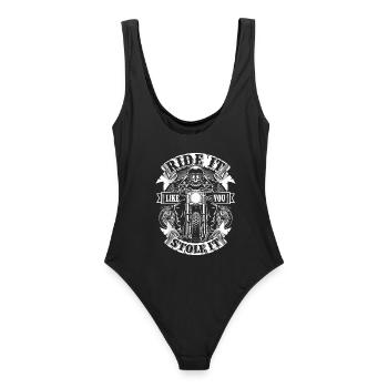 Conduis-la comme si tu l’avais volée Moto - Maillot de bain femme - noir - Dos - AI Model Female 172 light (172cm)