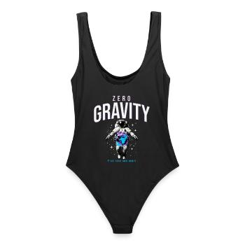 Zero Gravity Astronaut Earth Space - Women's Swimsuit - black - Back - AI Model Female 172 light (172cm)