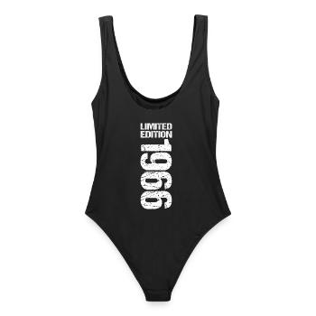 60e anniversaire Édition limitée 1966 Millésime 1966 - Maillot de bain femme - noir - Dos - AI Model Female 172 light (172cm)