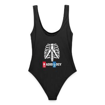 Radiologie Radiologe Geschenk - Frauen Badeanzug - Schwarz - Hinten - AI Model Female 172 light (172cm)