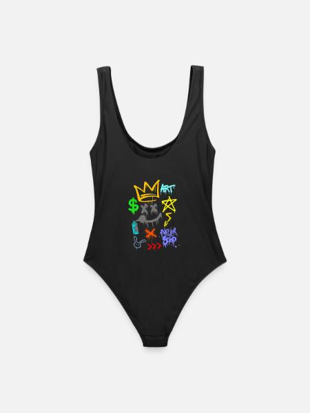 graffeur - art mural - urban spray - Maillot de bain femme - noir
