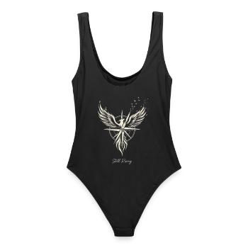 Still Rising Phoenix Compass  - Frauen Badeanzug - Schwarz - Hinten - AI Model Female 172 light (172cm)
