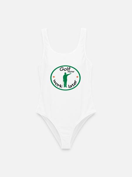 golf - Frauen Badeanzug - Weiß