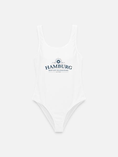 Hamburg - Frauen Badeanzug - Weiß