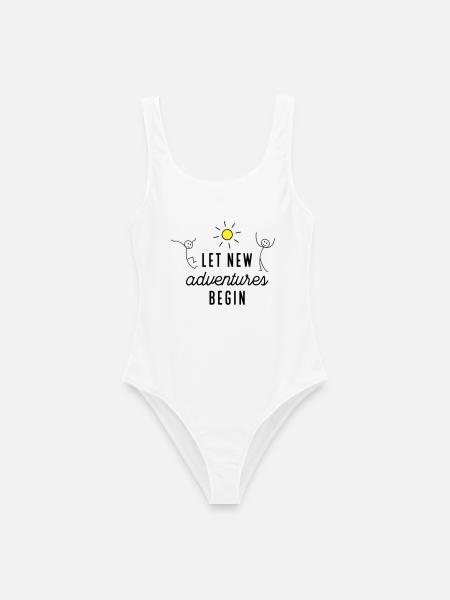 Aventure ou nouveau départ - Maillot de bain femme - blanc