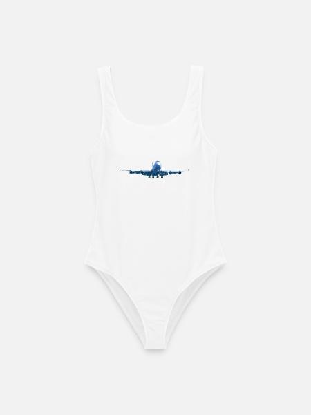 B747 - Frauen Badeanzug - Weiß