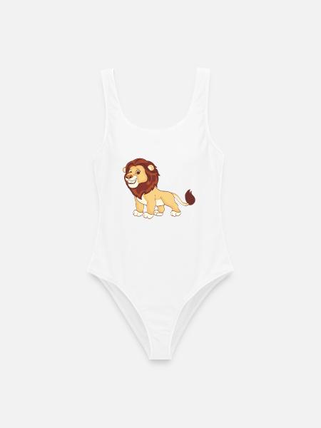 Ein prächtiger Löwe - Frauen Badeanzug - Weiß