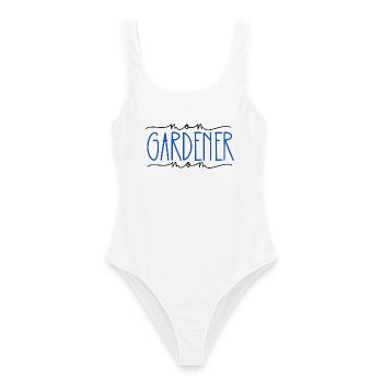 Gärtner stolze Mama süßes Geschenk - Frauen Badeanzug - Weiß - Vorne - AI Model Female 172 dark (172cm)