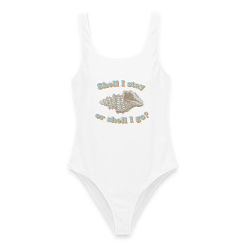 Shell ou go ? - Maillot de bain femme - blanc - Devant - AI Model Female 172 dark (172cm)