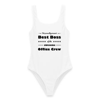 Manager Fanshirt - Frauen Badeanzug - Weiß - Vorne - AI Model Female 172 dark (172cm)