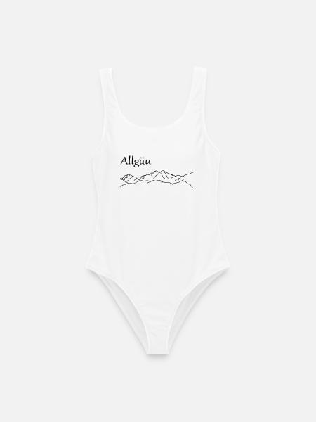 Allgäu Berge - Frauen Badeanzug - Weiß