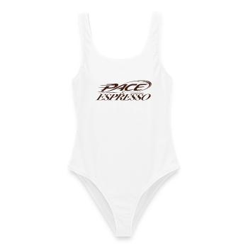 Pace Espresso - Frauen Badeanzug - Weiß - Vorne - AI Model Female 172 dark (172cm)