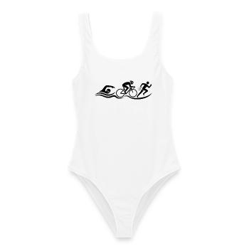 Triathlon - Frauen Badeanzug - Weiß - Vorne - AI Model Female 172 dark (172cm)