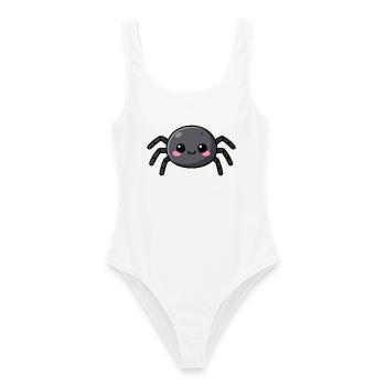Niedliche Kawaii Halloween Spinne Geschenk Kinder  - Frauen Badeanzug - Weiß - Vorne - AI Model Female 172 dark (172cm)