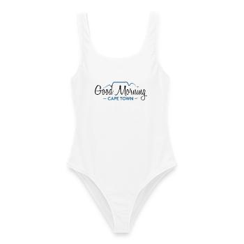 Good Morning Cape Town – Original - Frauen Badeanzug - Weiß - Vorne - AI Model Female 172 dark (172cm)