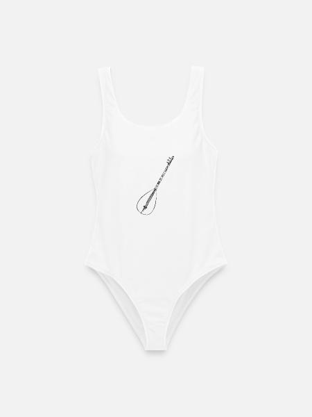 Saz - Frauen Badeanzug - Weiß