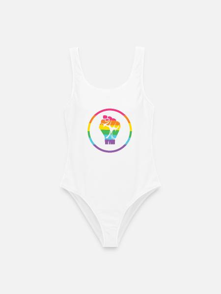 LGBTQ-Pride-Monat - Pride! - Frauen Badeanzug - Weiß