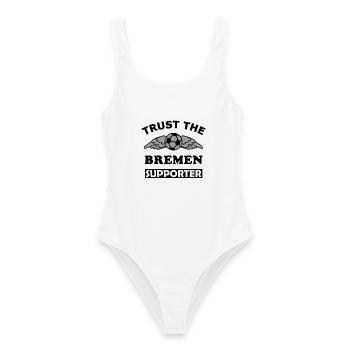 Bremen Supporter - Frauen Badeanzug - Weiß - Vorne - AI Model Female 172 dark (172cm)