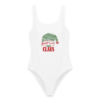 Mama Claus Logo - Frauen Badeanzug - Weiß - Vorne - AI Model Female 172 dark (172cm)