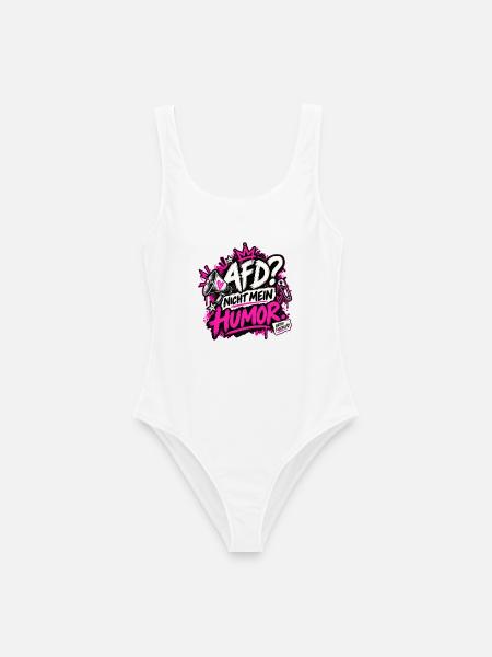 AfD? Nicht mein Humor - Frauen Badeanzug - Weiß