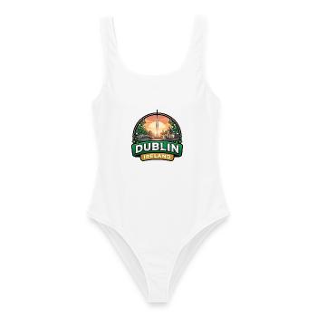 Dublin Ireland Reiseabzeichen Ha Penny Bridge Geschenk - Frauen Badeanzug - Weiß - Vorne - AI Model Female 172 dark (172cm)