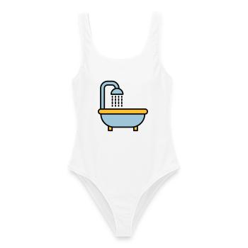 Baignoire - Maillot de bain femme - blanc - Devant - AI Model Female 172 dark (172cm)