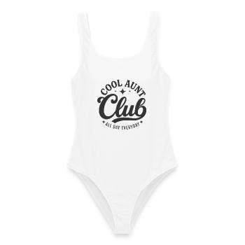 Cool Aunt Club - Frauen Badeanzug - Weiß - Vorne - AI Model Female 172 dark (172cm)