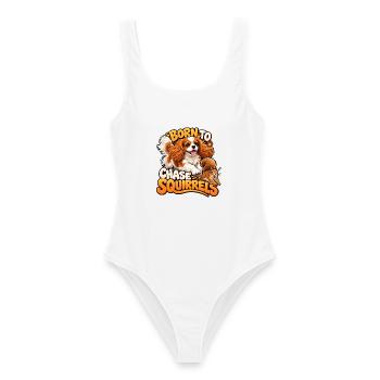 Kavallerier King Charles Spaniel - Frauen Badeanzug - Weiß - Vorne - AI Model Female 172 dark (172cm)