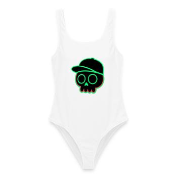 Casquette Néon - Maillot de bain femme - blanc - Devant - AI Model Female 172 dark (172cm)