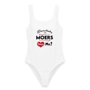 Moers Stadt Urban T-Shirt City Heimatliebe Town - Frauen Badeanzug - Weiß - Vorne - AI Model Female 172 dark (172cm)