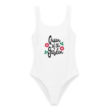 jardinier - Maillot de bain femme - blanc - Devant - AI Model Female 172 dark (172cm)