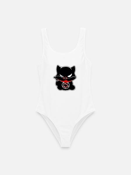 Halloween Fox - Frauen Badeanzug - Weiß