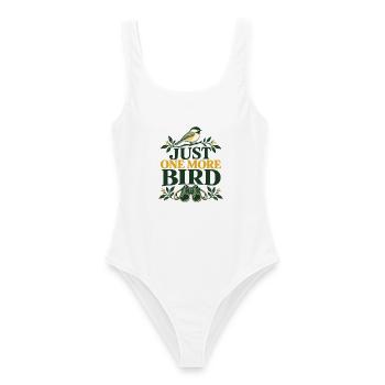 Nur Noch Ein Vogel Minimalistisches Birding Design - Frauen Badeanzug - Weiß - Vorne - AI Model Female 172 dark (172cm)